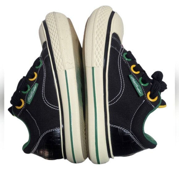 Old Order X AFGK Canvas Black and Cream Low-Top Sneakers - Picture 5 of 10